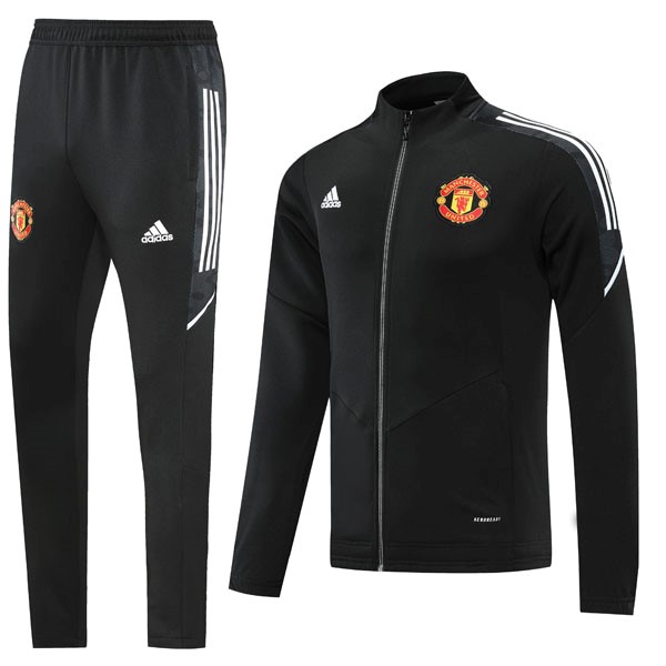 Trainingsanzug Manchester United 2022-2023 Schwarz